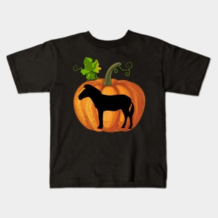 Zebra in pumpkin Kids T-Shirt